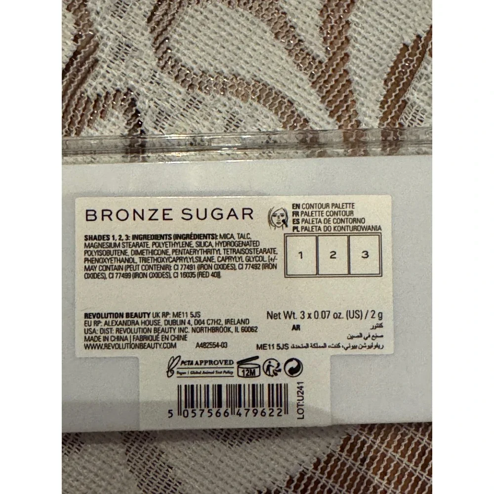 Makeup Revolution London Trio Contour Palette Bronze Sugar Vegan Cruelty Free